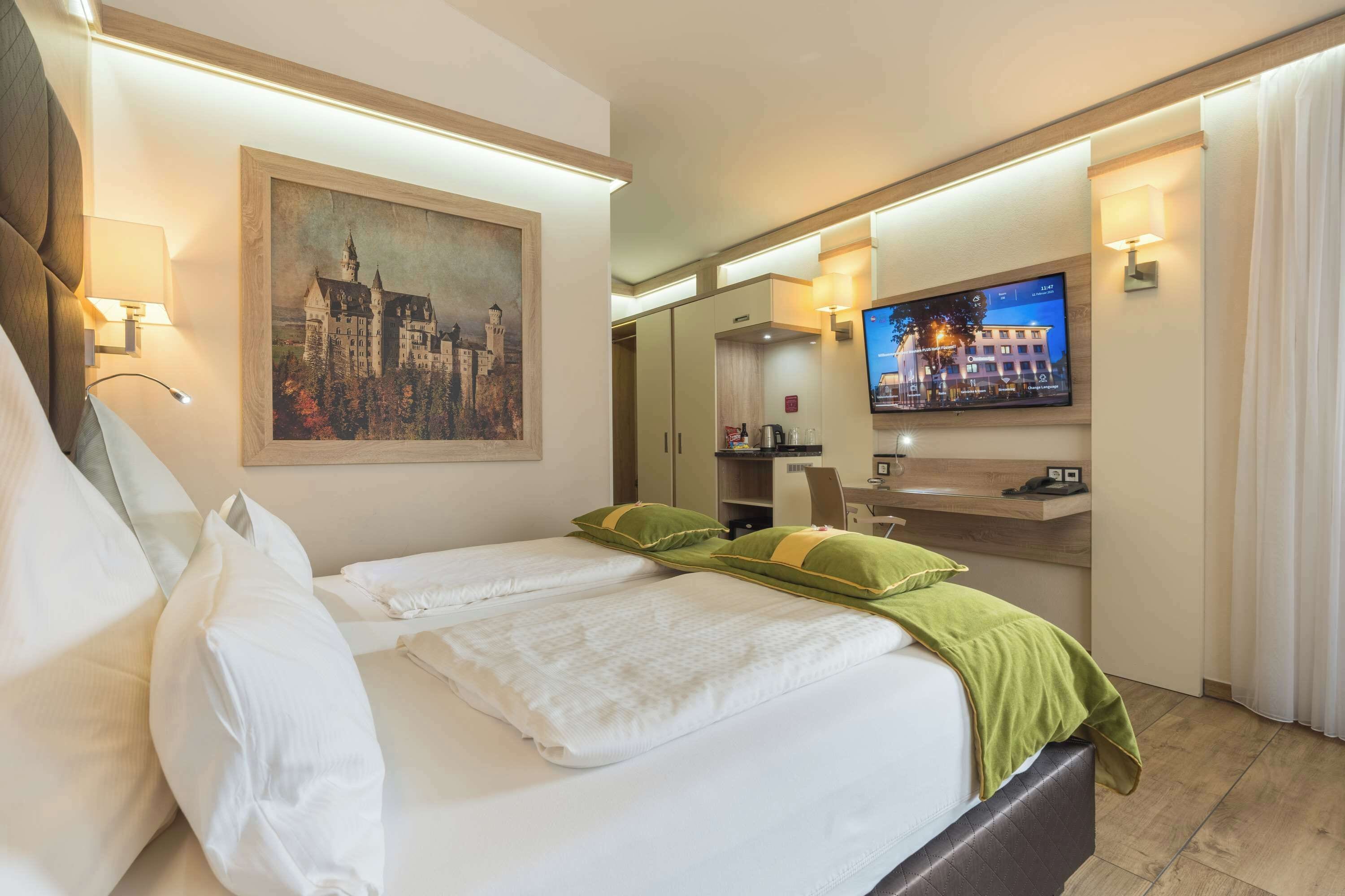 1 Schlafzimmer, Allergikerbettwaren, Daunenbettdecken, Minibar