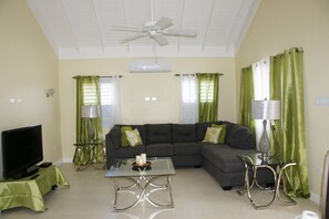 Family Villa, 2 Bedrooms, Kitchen, Ocean View | Living room - Ocho Rios Villa at Coolshade VI (St. Ann's Bay)