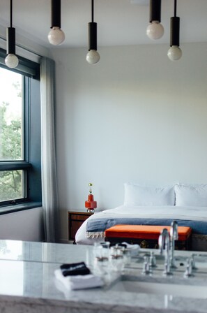 Chambre, 1 très grand lit (Harvey)