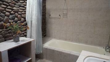 Standard Room, Multiple Beds, Private Bathroom | Deep soaking bathtub