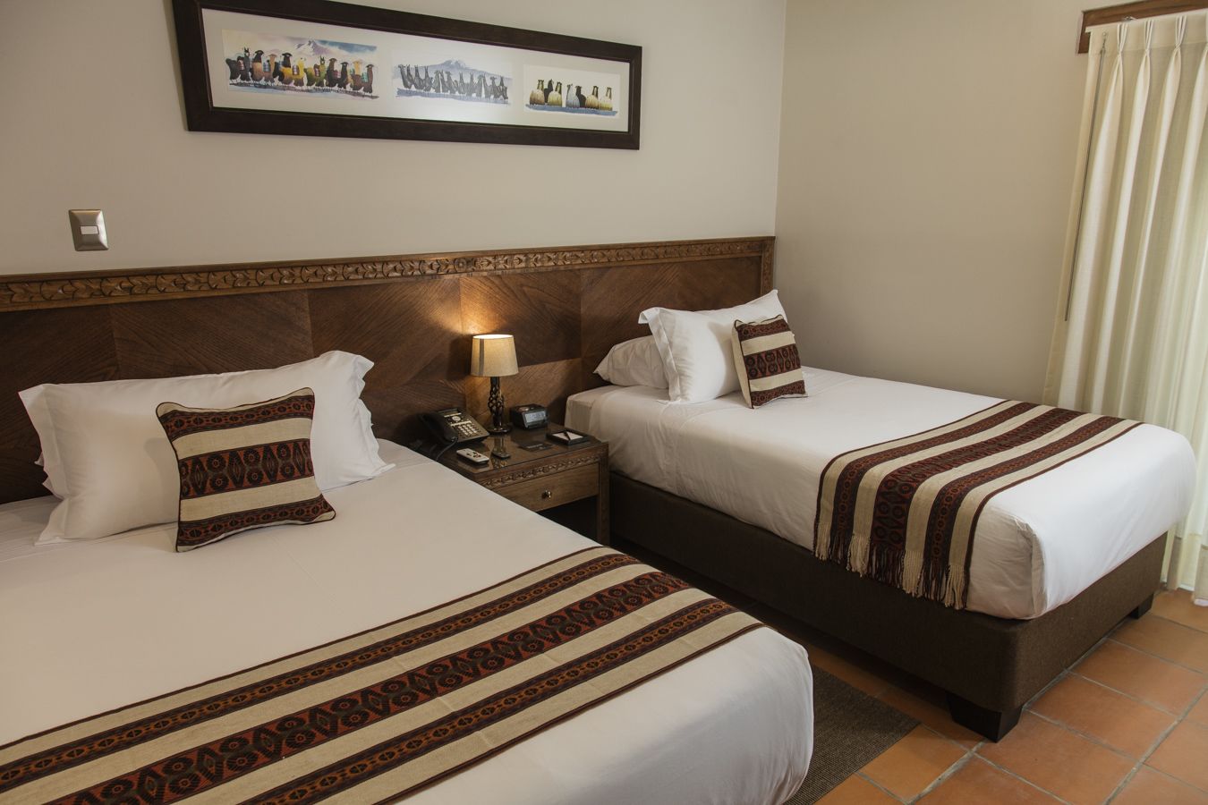 standard twin room, 1 bedroom, valley view | minibar, in-room safe, desk, iron/ironing board