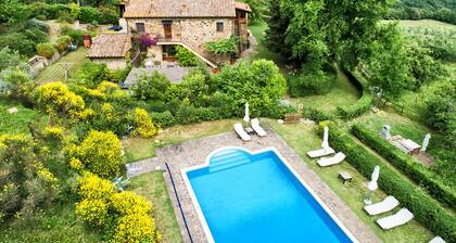 Toskanisches Leben mit herrlichem Panoramablick, Parkanlage,Pool,Relax,W./Rwege