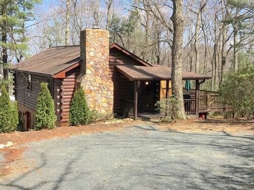 Romantic Log Cabin with Mountain Views! Dog Friendly