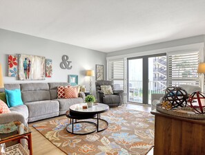 Smart TV, DVD player, books, music library