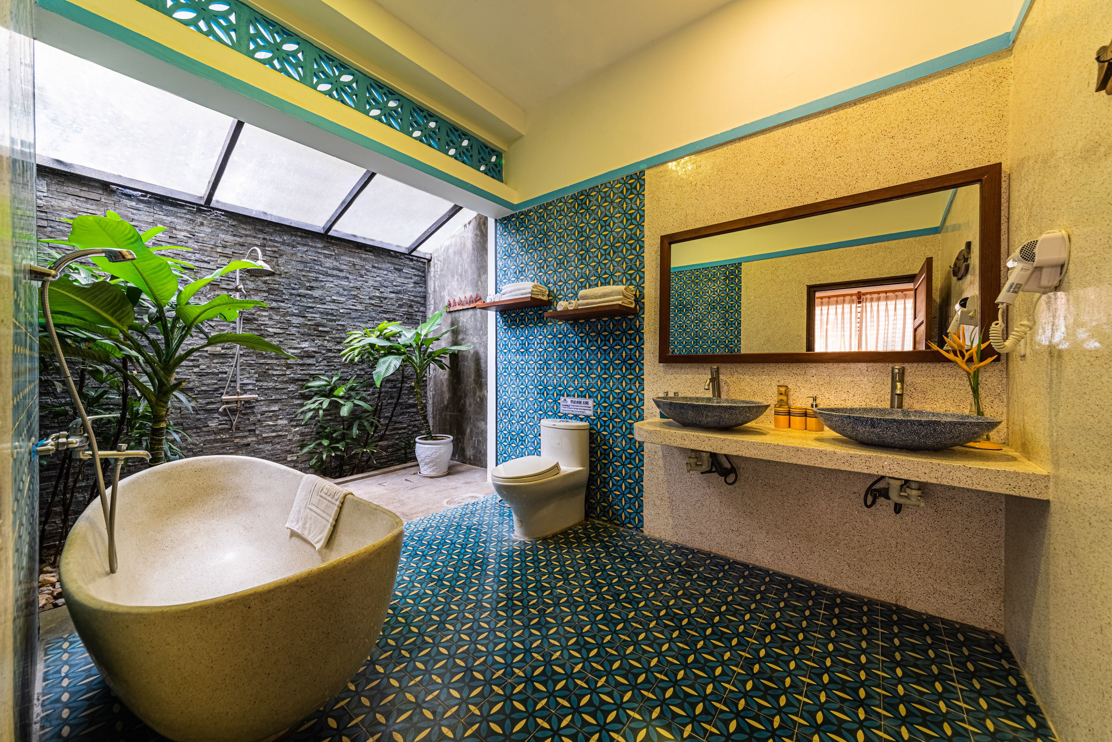 family suite | bathroom | free toiletries, hair dryer, dressing gowns, slippers