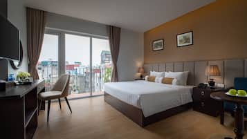 Deluxe Double Room, Balcony | City view