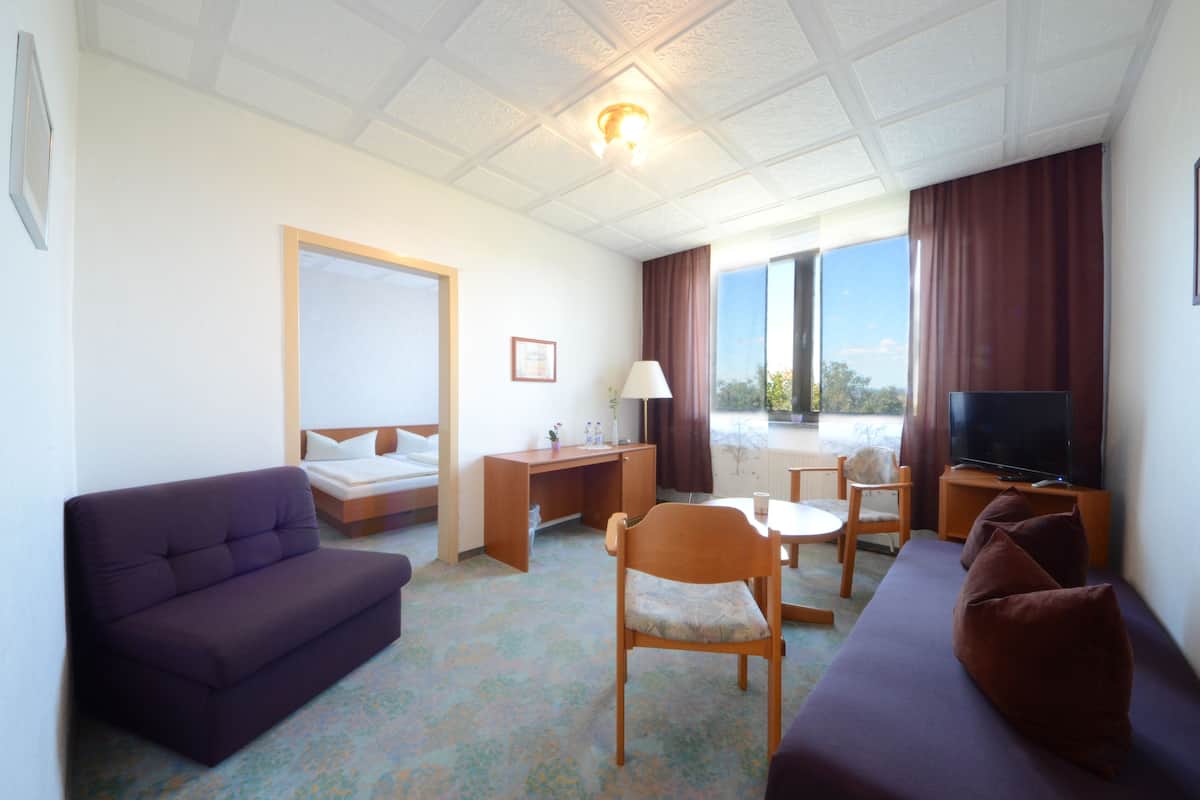 Desk, rollaway beds (surcharge), WiFi (free), bed sheets