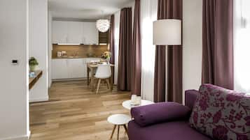 Apartment, 1 Bedroom | Private kitchen | Coffee/tea maker, electric kettle