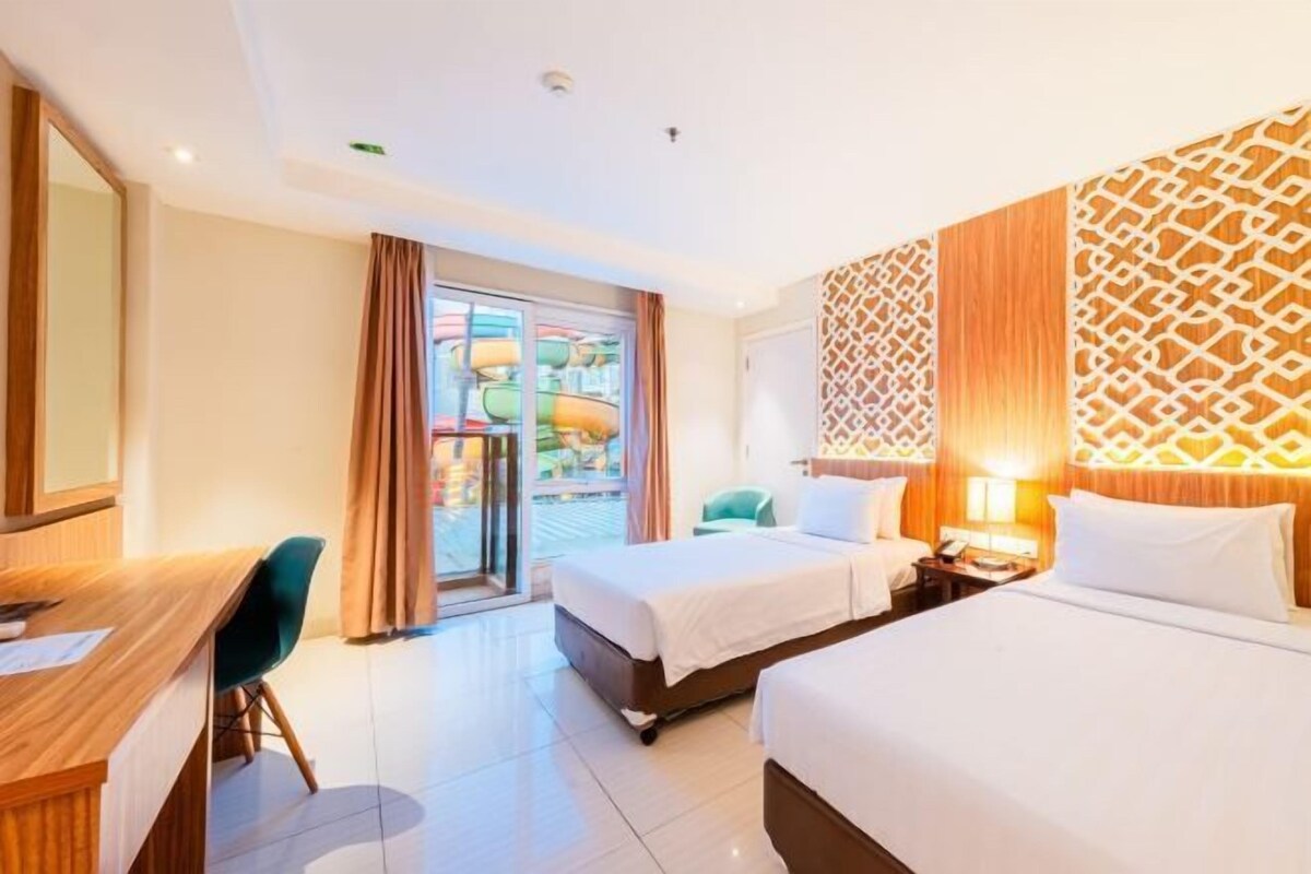 1 slaapkamer, luxe beddengoed, een minibar, een kluis op de kamer