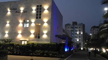 Front of property – evening/night