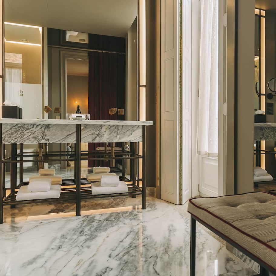 Executive | Bathroom | Designer toiletries, hair dryer, bathrobes, slippers