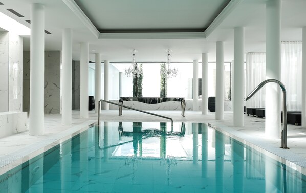 Double Room (with Spa Access) | Indoor pool | Indoor pool, seasonal outdoor pool, pool umbrellas, pool loungers