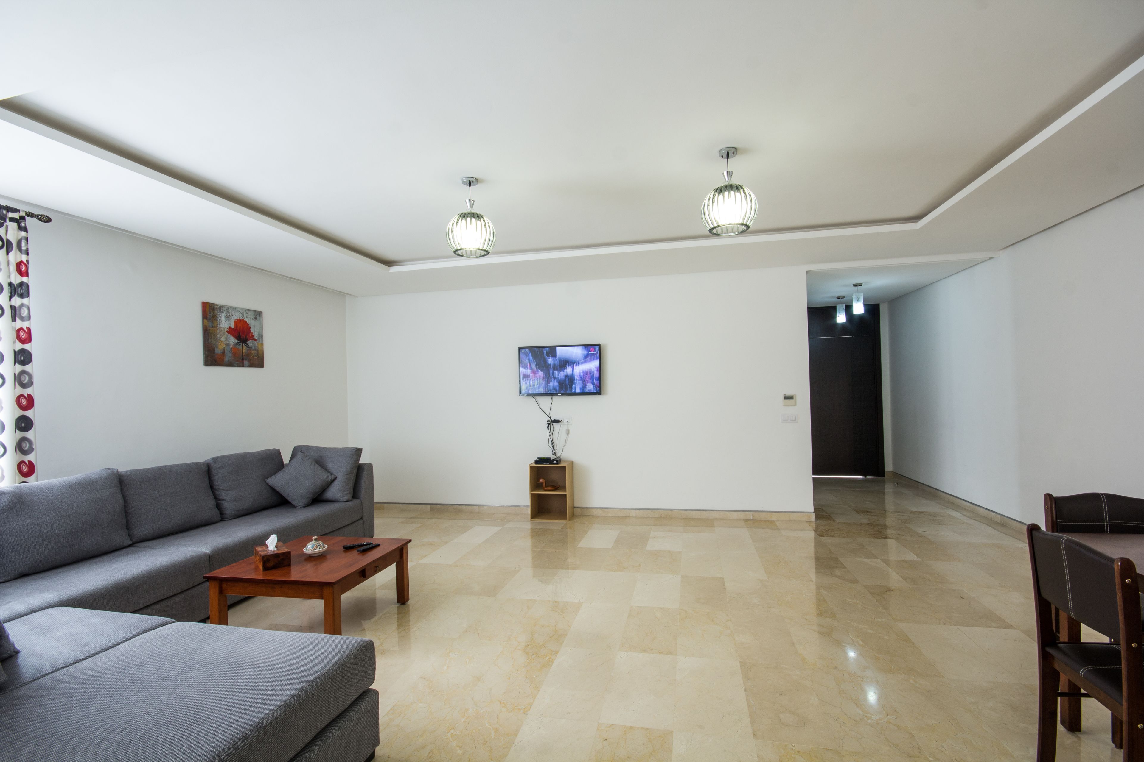 Televisión de pantalla plana, chimenea