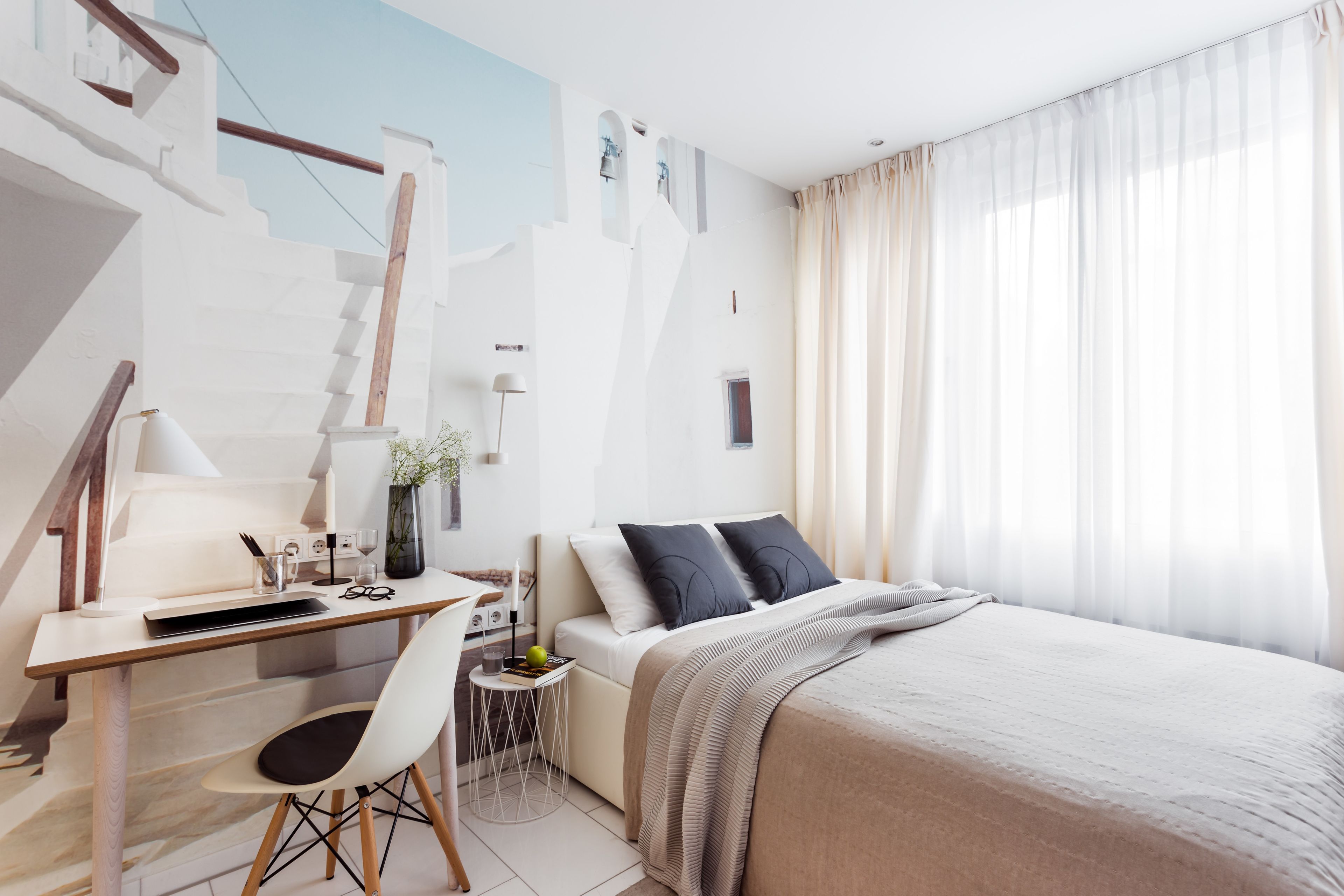 Desk, iron/ironing board, WiFi (free), bed sheets
