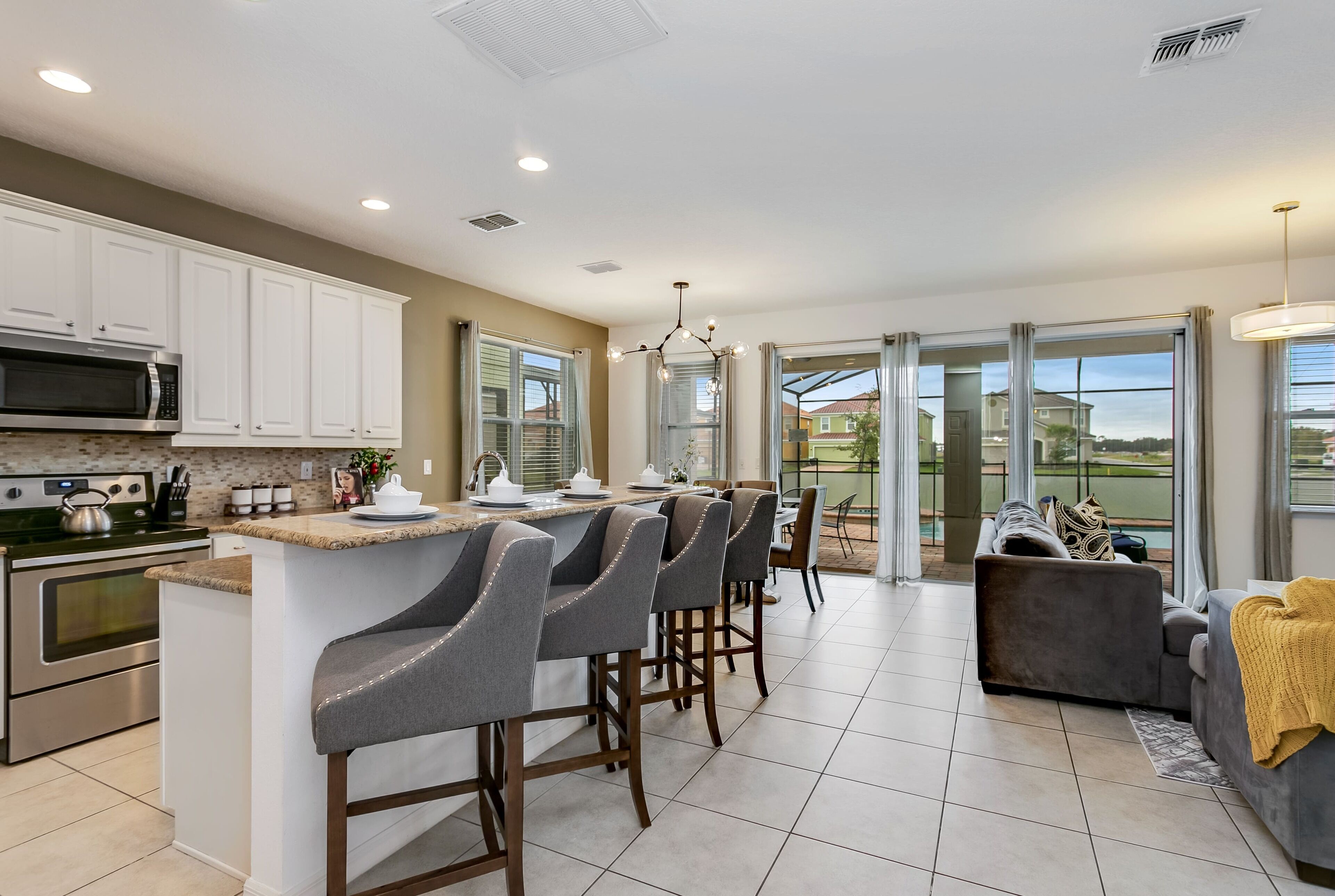 Veranda Palms Resort 8 Bedroom Vacation Home with Pool (1722) | Private kitchen | Fridge, microwave, oven, stovetop