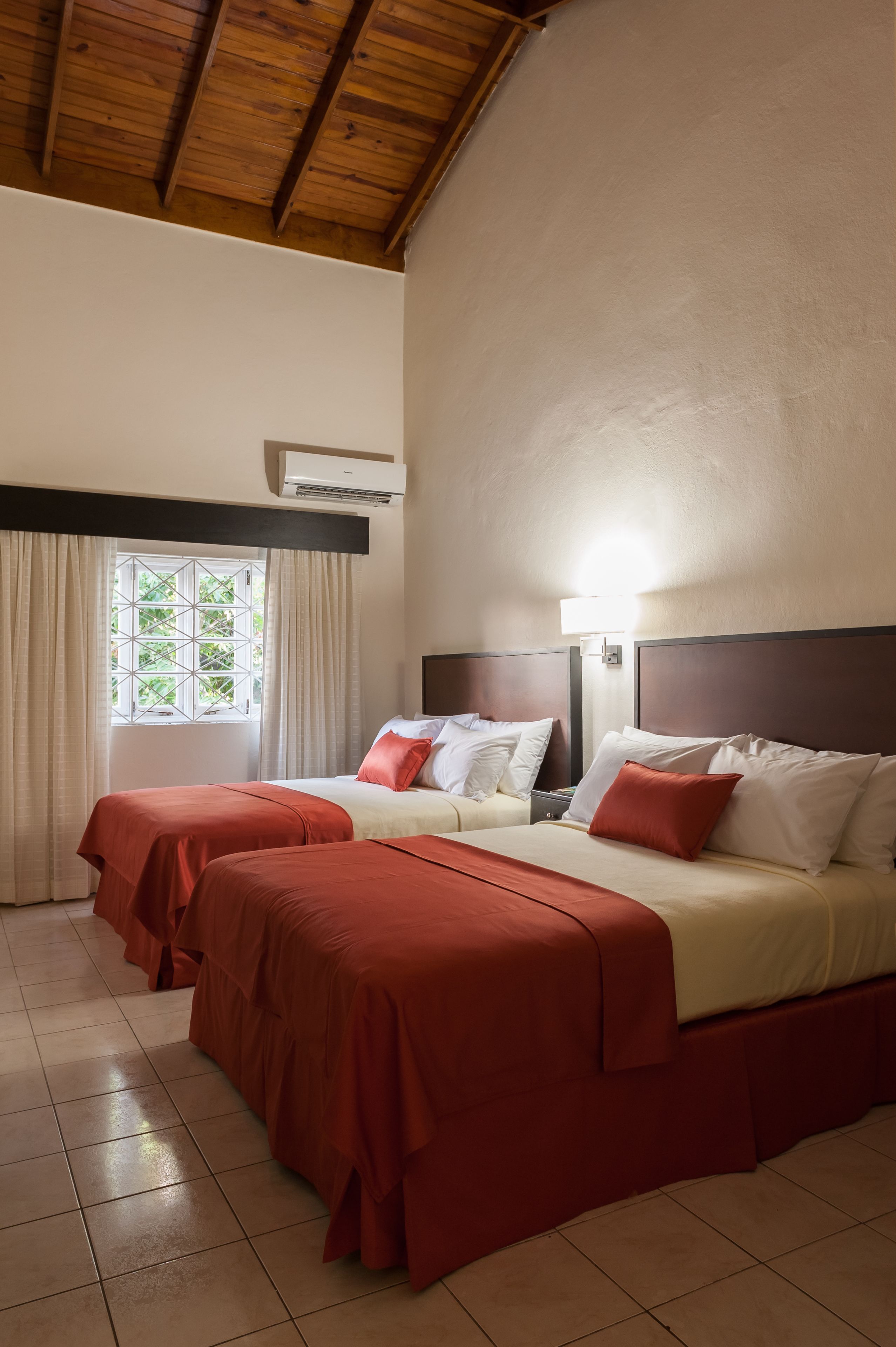 premium room, 2 queen beds, refrigerator | blackout curtains, free wifi, bed sheets, wheelchair access