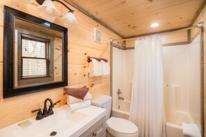 Ferienhütte, 2 Schlafzimmer | Badezimmer