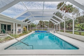 Outdoor pool - S-310 Gasparilla St 3 Bedroom Home by RedAwning (Boca Grande)