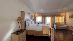 1 bedroom, premium bedding, down comforters, pillowtop beds
