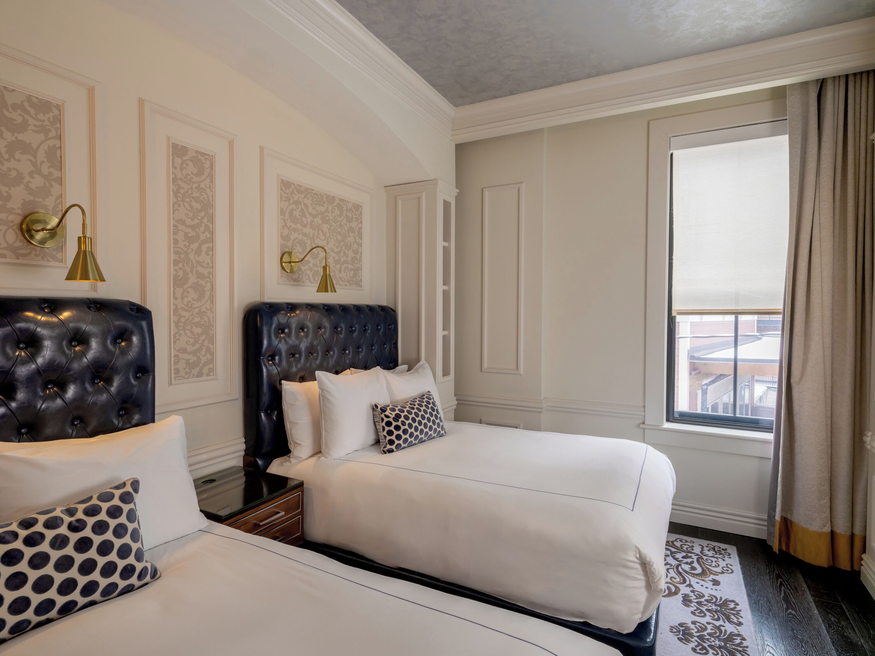 Premier Double Room, 2 Double Beds | Frette Italian sheets, premium bedding, down comforters, pillowtop beds