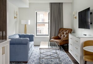 Superior Suite, 1 King Bed with Sofa bed | Living area | Flat-screen TV, foosball, table tennis