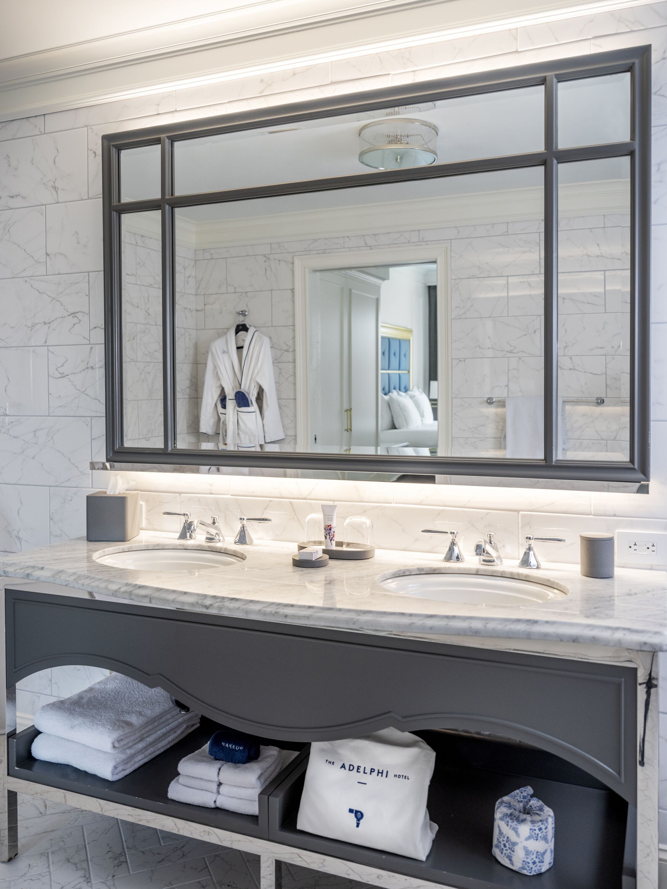 superior suite, 1 king bed with sofa bed | bathroom | designer toiletries, hair dryer, bathrobes, slippers