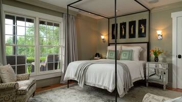 Hypo-allergenic bedding, individually decorated, individually furnished