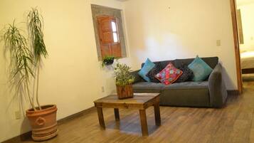 Apartment, 2 Bedrooms | Living area | 32-inch plasma TV with cable channels, TV