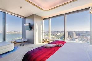 Literie de qualité supérieure, couette en duvet d'oie, minibar
