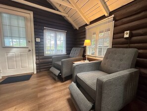 Cottage, 1 Queen Bed (Studio, #4) | Living area | Flat-screen TV - Pine Grove Cottages (Lincolnville)