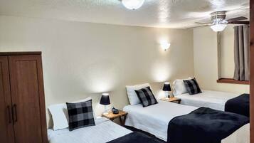 4 bedrooms, iron/ironing board, travel crib, WiFi