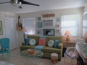 TV, DVD player, stereo