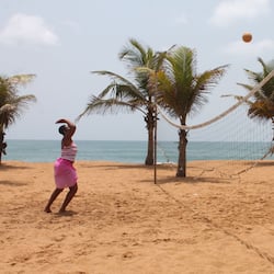 Private beach