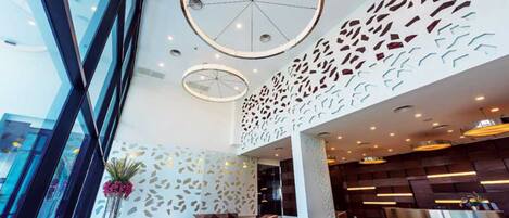 Siddeområde i lobbyen