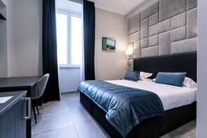 Ropa de cama de alta calidad y minibar