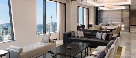 Penthouse, 2 Bedrooms | Living area