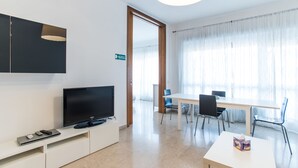 Apartment, 4 Bedrooms (Via Anastasio II, 167) | Living area | 40-inch flat-screen TV with digital channels, TV - House in the city (Rome)