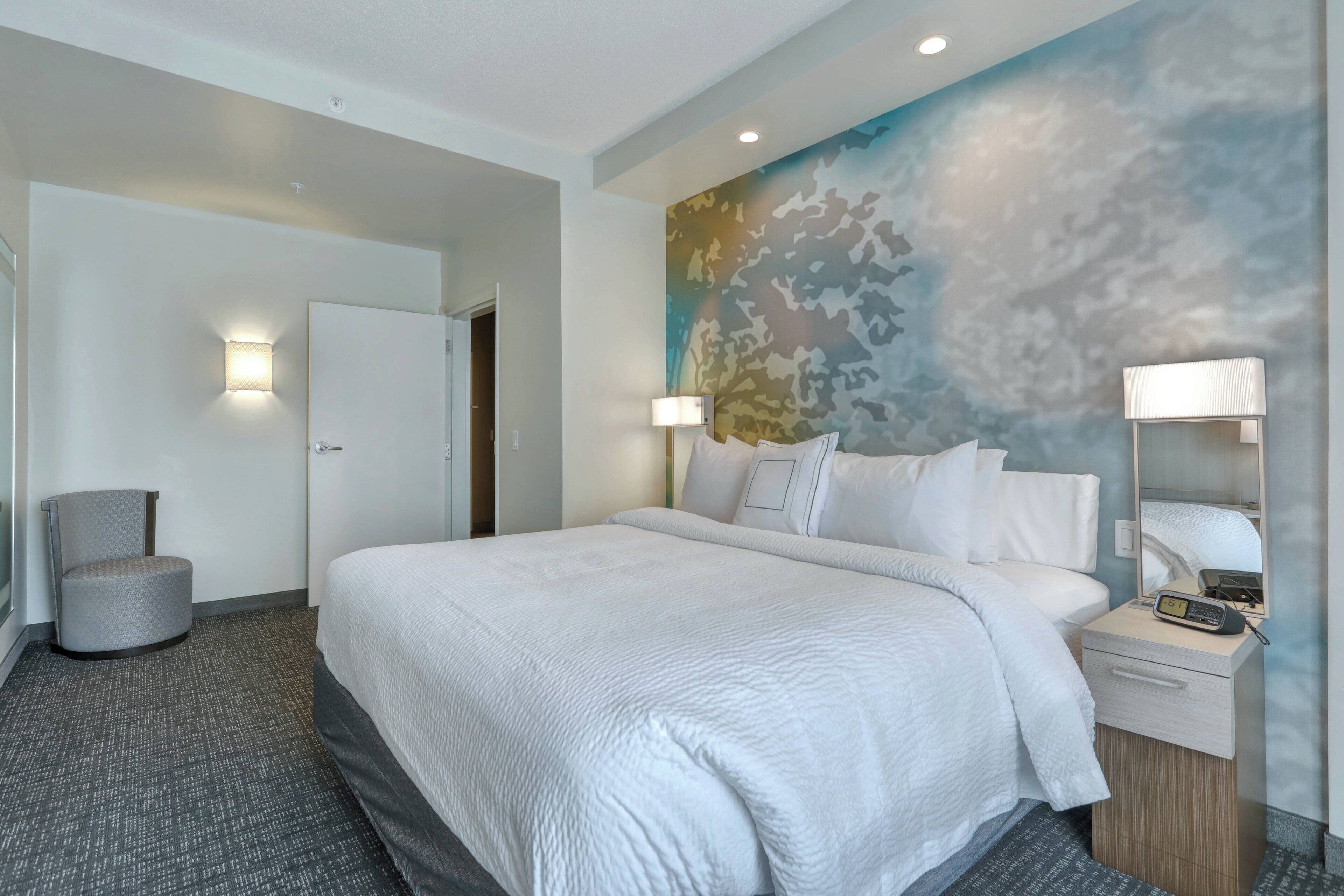 desk, blackout curtains, iron/ironing board, free cots/infant beds