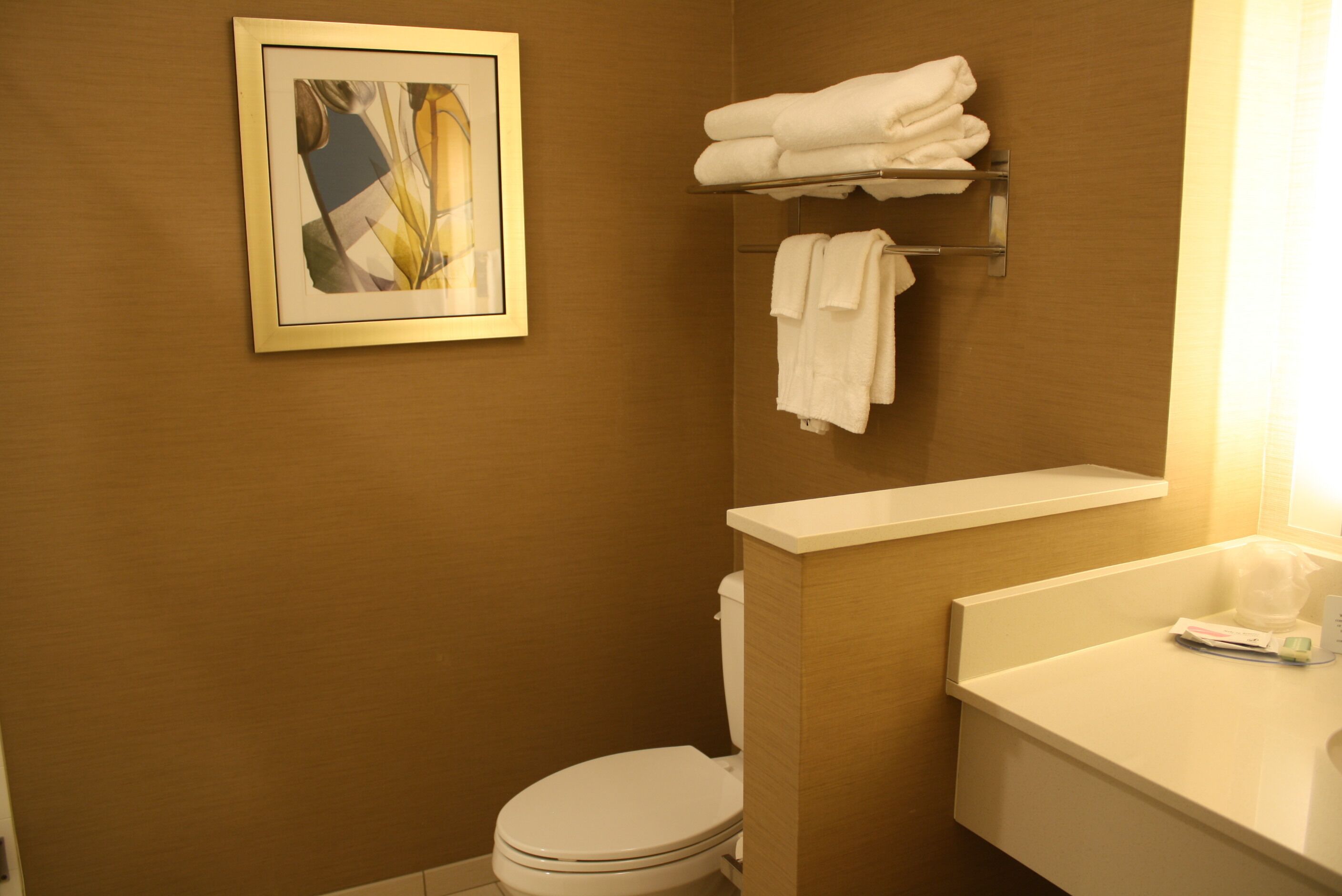 A bathroom with a toilet, a sink, and a towel rack.