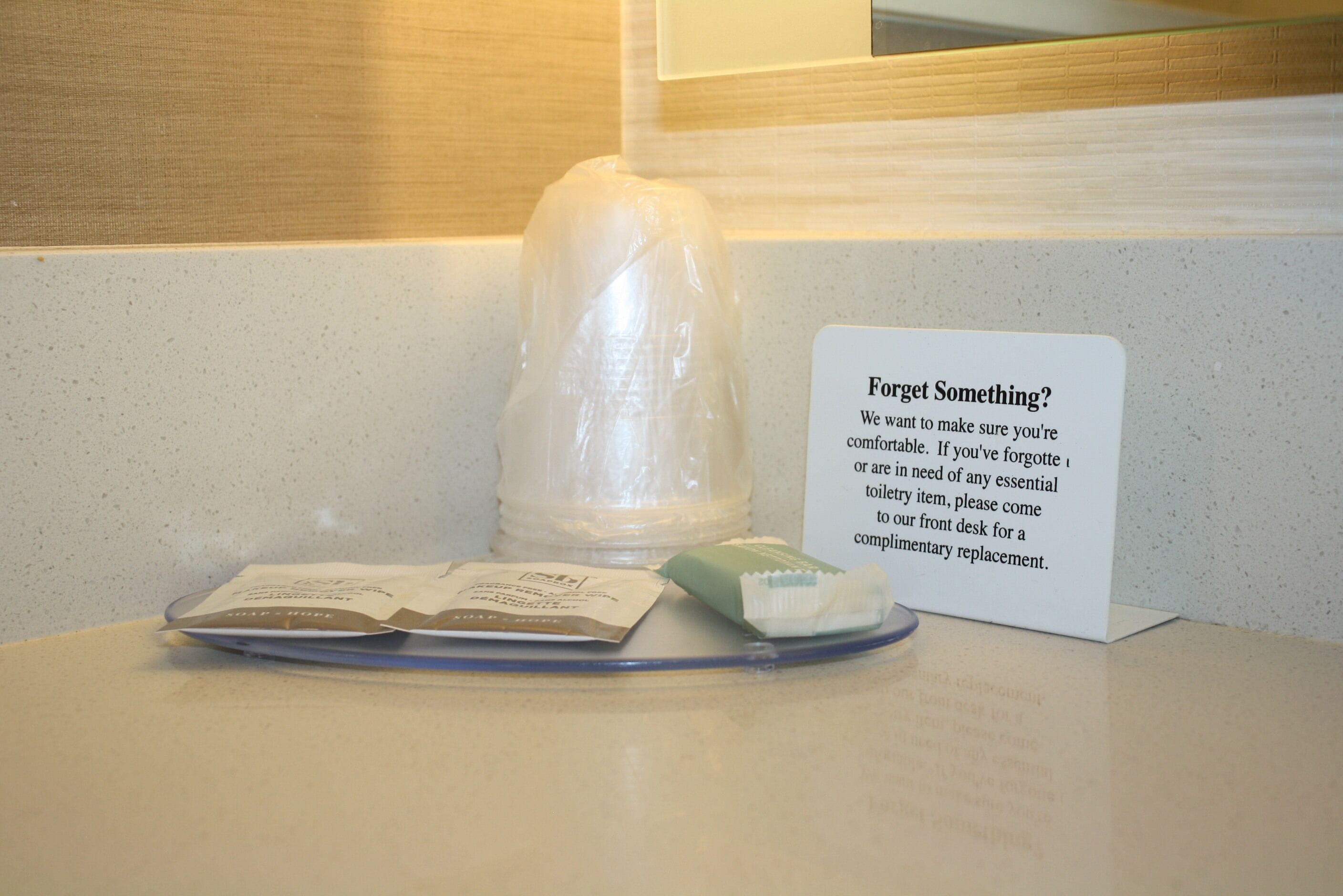 free toiletries, hair dryer, towels, soap