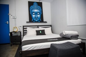 Dubbelrum för 1 person | Mörkläggningsgardiner, strykjärn/strykbräda, gratis wi-fi och sängkläder