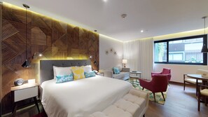 Superior Room, 1 King Bed, Courtyard View | Premium bedding, minibar, in-room safe, individually decorated - The Fives Downtown Hotel - Curio Collection by Hilton (Playa del Carmen)