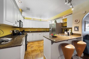 Fridge, microwave, oven, stovetop - Beach & Resort Access - Pet Friendly w/ Fire Pit, Covered Lanai & BBQ (Cocoa Beach)