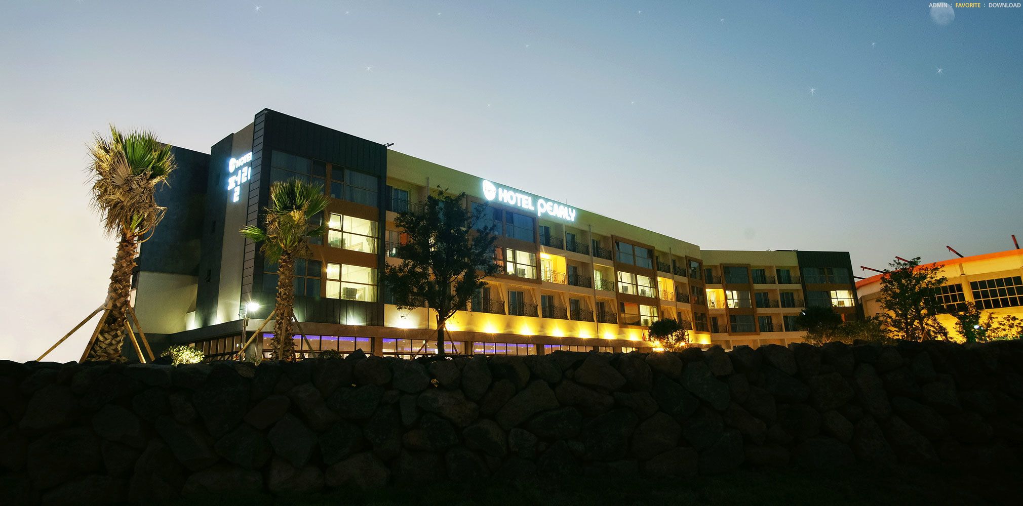 front of property – evening/night