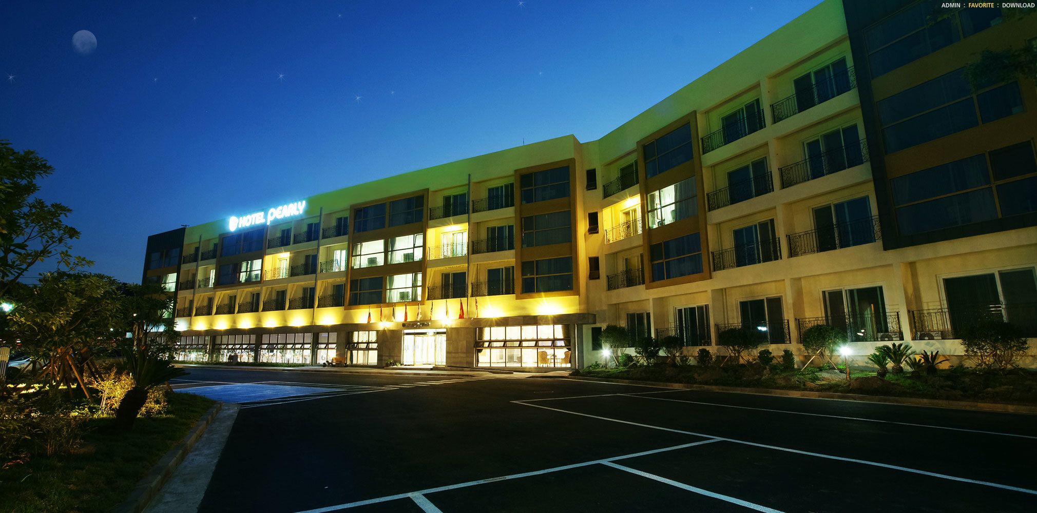 front of property – evening/night