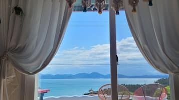 Double Room, Sea View | 1 bedroom, premium bedding, down comforters, memory foam beds