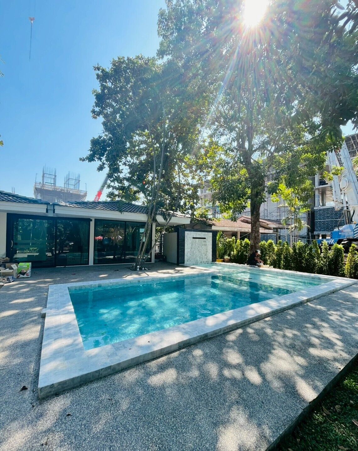 วิลล่า | โต๊ะทำงาน, ผ้าม่านกันแสง, ห้องเก็บเสียง, Wi-Fi ฟรี