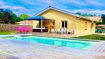 Et oppvarmet basseng