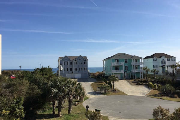 View from deck. At the end of a VERY quiet cul-de sac. Zero traffic