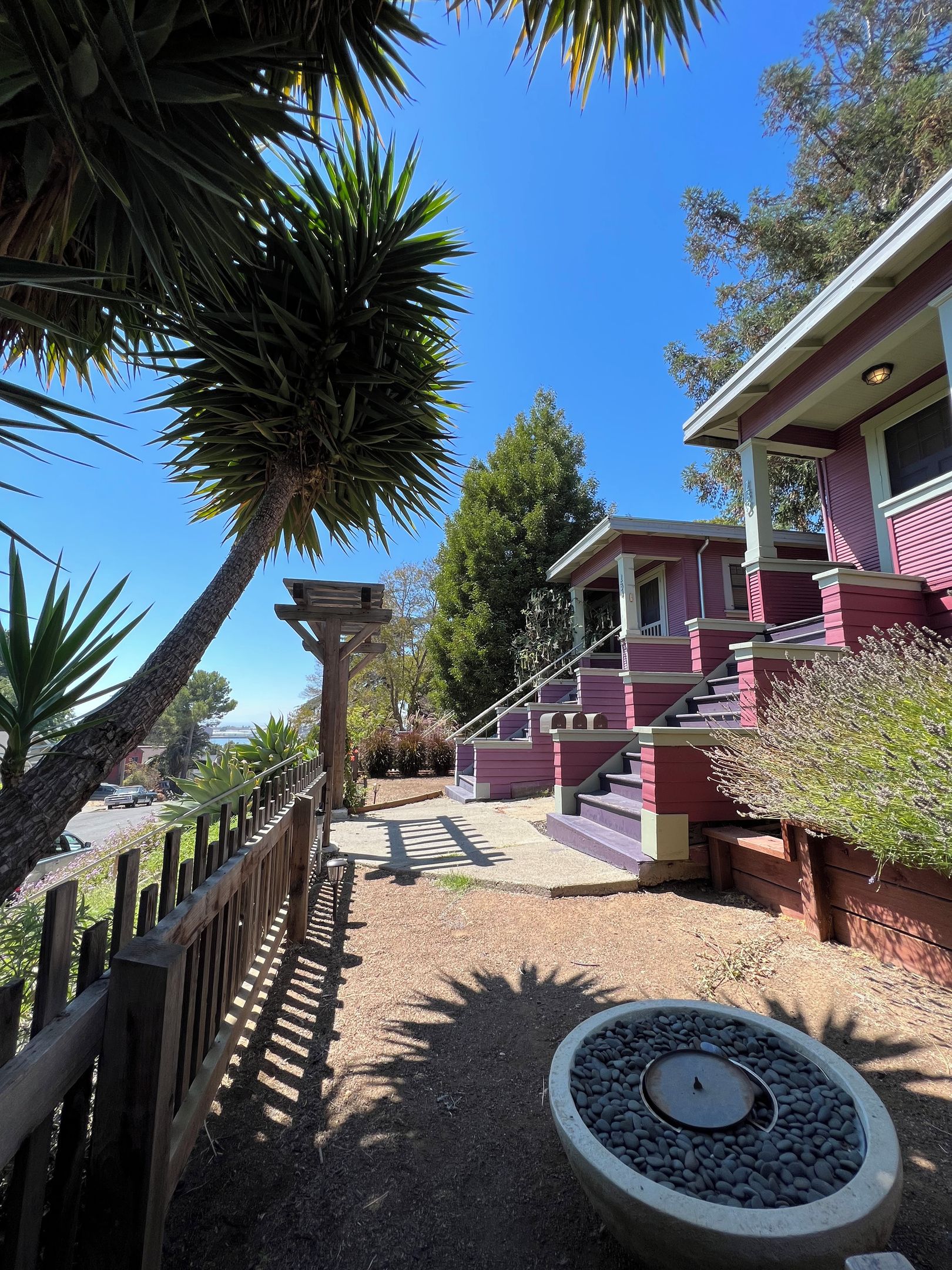Private front patios for each Bungalows